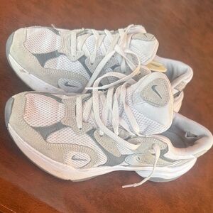 Nike AL8 White and Gray Sneakers